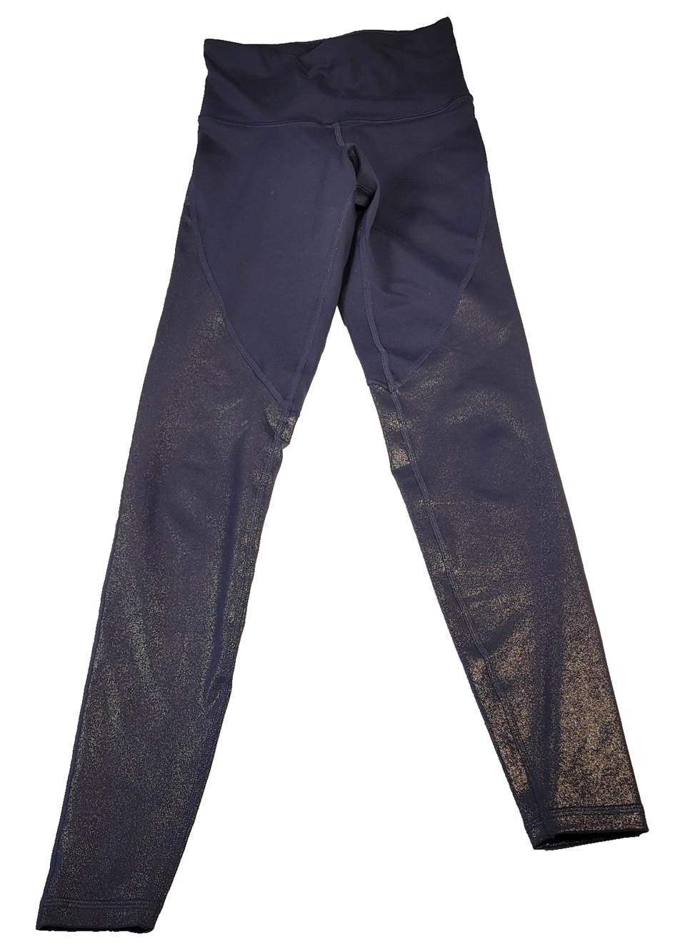 Old Navy Active Leggings Womens XS Blue Go-Dry High Rise Shimmer Ankle Athletic